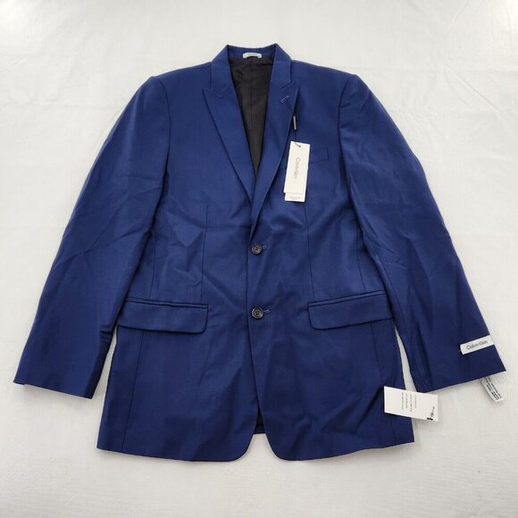 Calvin Klein Brt Blue X-Fit Slim Fit Suit Jacket Separates Boys